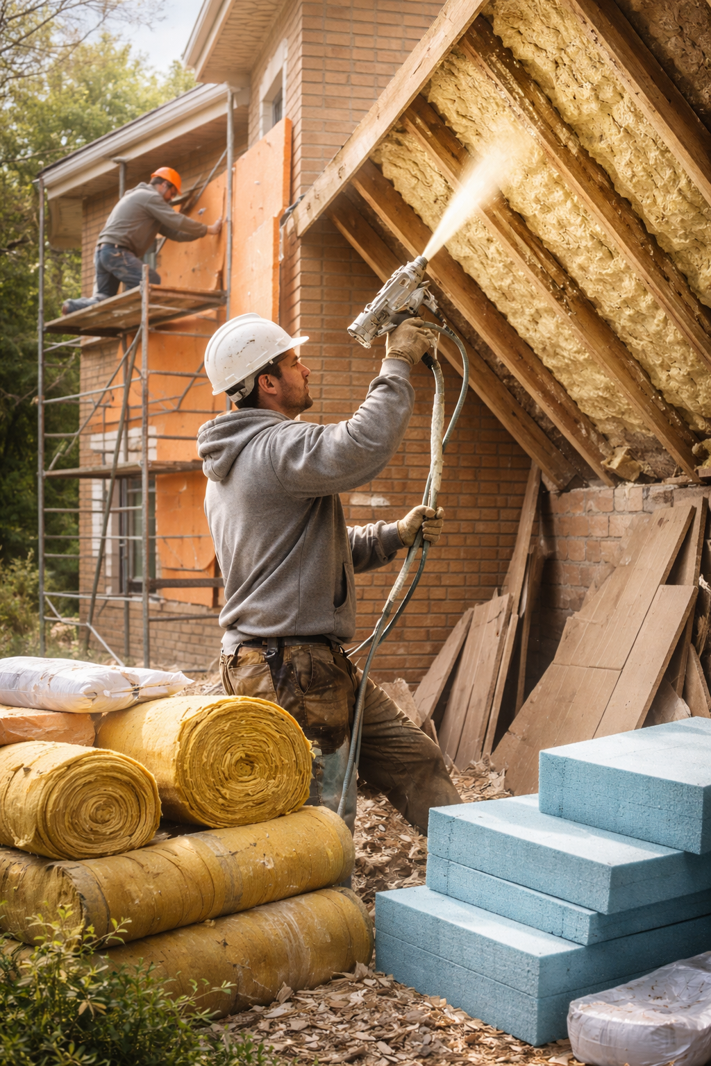 Утепление домов в Мариинске под ключ от 4283 руб/м2 | Профессионально — ТепломастерМрн