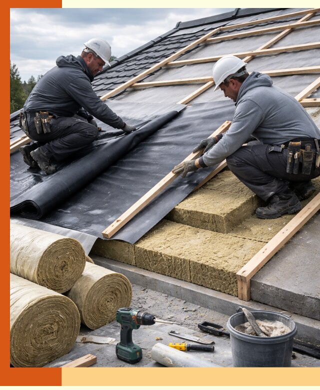 Утепление крыши снаружи в Мариинске: профессиональная теплоизоляция
