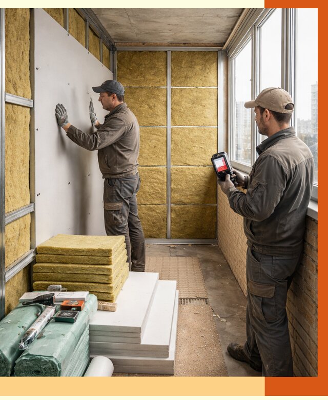 Утепление балкона в Мариинске от 4589 руб. под ключ | ТепломастерМрн