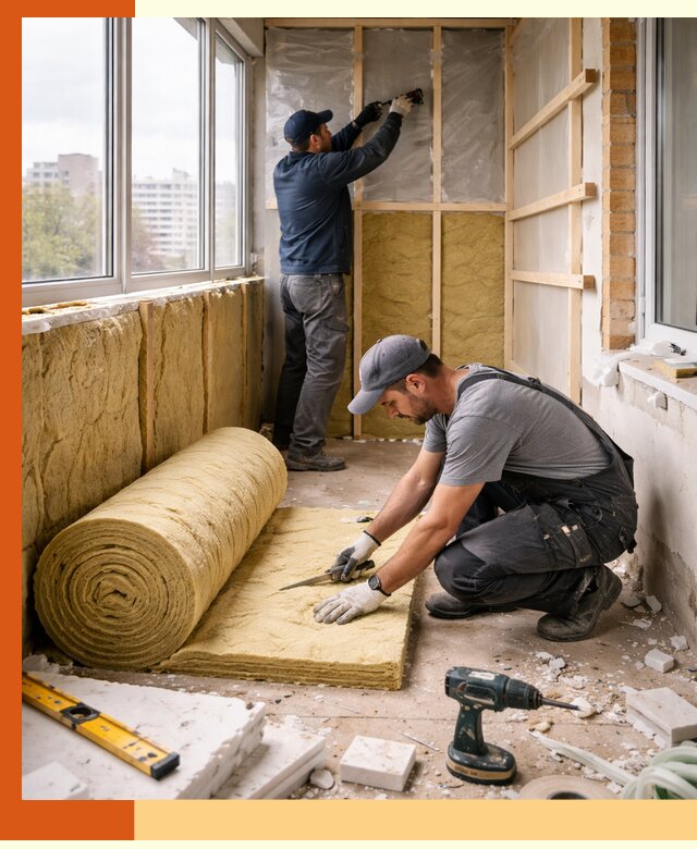 Утепление балкона под ключ в Мариинске качественно и быстро