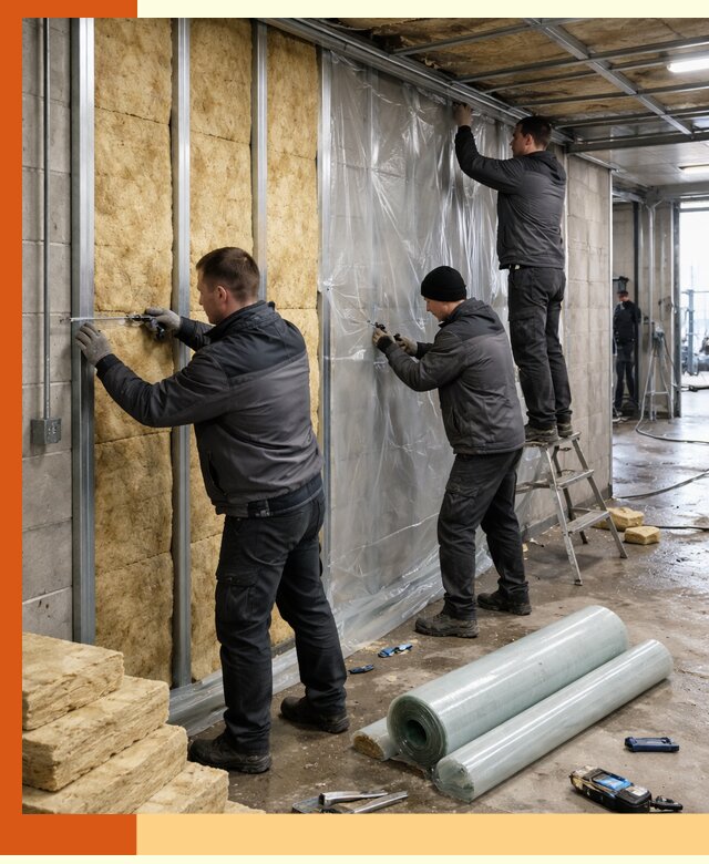 Профессиональное утепление автомойки в Мариинске для любого типа помещений