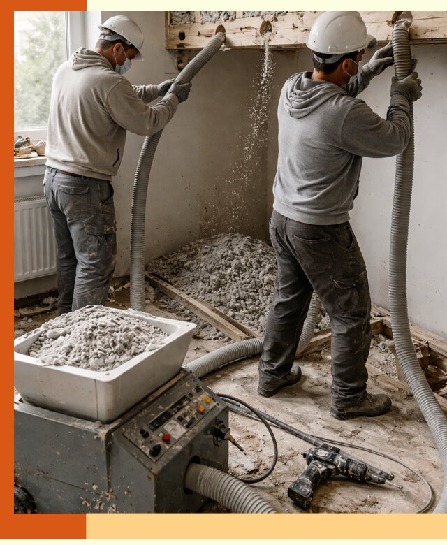 Заполнение пустот перекрытий пеной и наполнителями в Мариинске