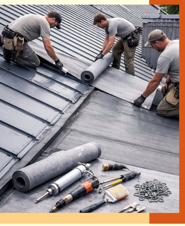 Гидроизоляция металлической кровли полимочевиной в Мариинске от 8668 руб. | ТепломастерМрн