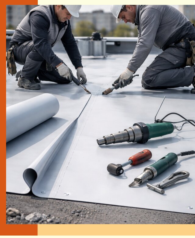 Гидроизоляция мембранной кровли в Мариинске: монтаж и ремонт быстро